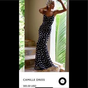 rat & boa polka dot Camille dress with low back